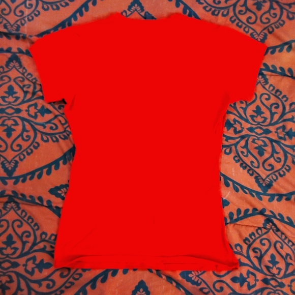 🖤3for25 🖤 Vtg 90s Early 2000s Red Deréon Classic Bodycon Y2K Bedazzled Tee - Picture 4 of 4